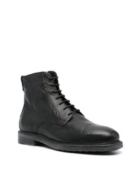 Bottes de loisirs en cuir noires Geox