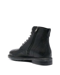 Bottes de loisirs en cuir noires Geox