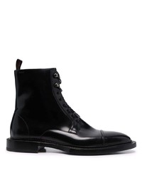 Bottes de loisirs en cuir noires Bally