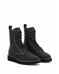 Bottes de loisirs en cuir noires Giuseppe Zanotti