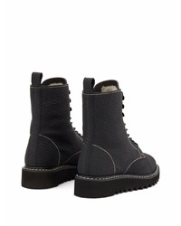 Bottes de loisirs en cuir noires Giuseppe Zanotti