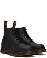 Bottes de loisirs en cuir noires Dr. Martens