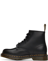 Bottes de loisirs en cuir noires Dr. Martens