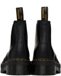 Bottes de loisirs en cuir noires Dr. Martens