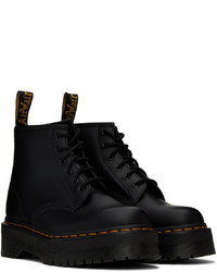 Bottes de loisirs en cuir noires Dr. Martens