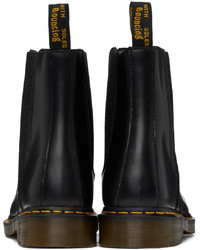 Bottes de loisirs en cuir noires Dr. Martens