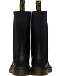 Bottes de loisirs en cuir noires Dr. Martens