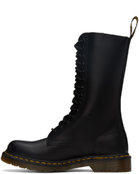 Bottes de loisirs en cuir noires Dr. Martens