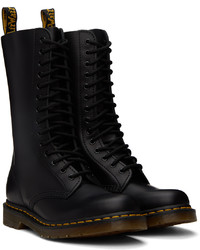 Bottes de loisirs en cuir noires Dr. Martens