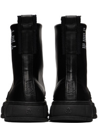 Bottes de loisirs en cuir noires Viron