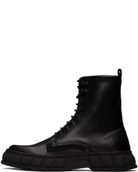 Bottes de loisirs en cuir noires Viron