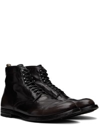 Bottes de loisirs en cuir noires Officine Creative