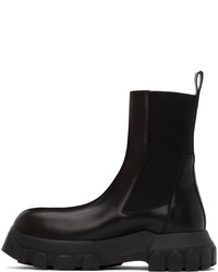 Bottes de loisirs en cuir noires Rick Owens