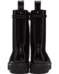 Bottes de loisirs en cuir noires Valentino Garavani