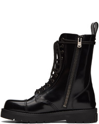 Bottes de loisirs en cuir noires Valentino Garavani