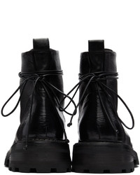 Bottes de loisirs en cuir noires Marsèll