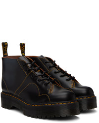 Bottes de loisirs en cuir noires Dr. Martens