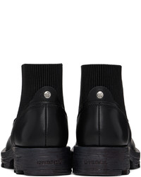 Bottes de loisirs en cuir noires Diesel