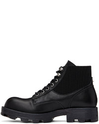 Bottes de loisirs en cuir noires Diesel