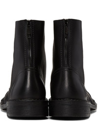 Bottes de loisirs en cuir noires Diesel