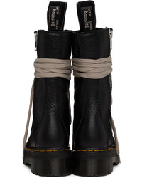 Bottes de loisirs en cuir noires Rick Owens