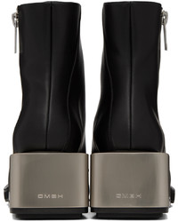 Bottes de loisirs en cuir noires Gmbh