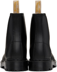 Bottes de loisirs en cuir noires Dr. Martens