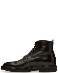 Bottes de loisirs en cuir noires Officine Creative