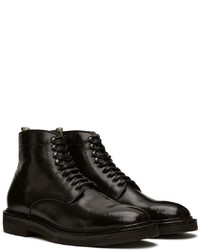 Bottes de loisirs en cuir noires Officine Creative