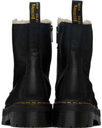 Bottes de loisirs en cuir noires Dr. Martens