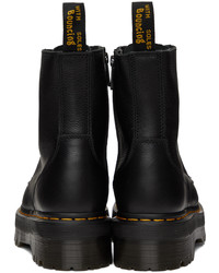 Bottes de loisirs en cuir noires Dr. Martens