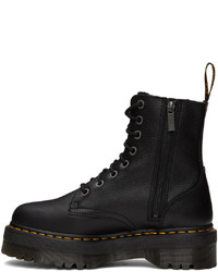 Bottes de loisirs en cuir noires Dr. Martens