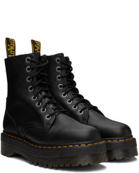 Bottes de loisirs en cuir noires Dr. Martens