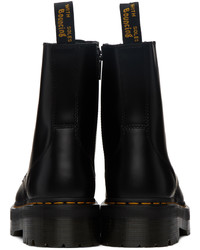 Bottes de loisirs en cuir noires Dr. Martens