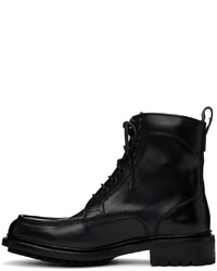 Bottes de loisirs en cuir noires Brioni