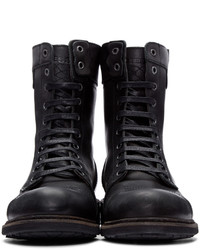 Bottes de loisirs en cuir noires Diesel