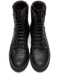 Bottes de loisirs en cuir noires Diesel