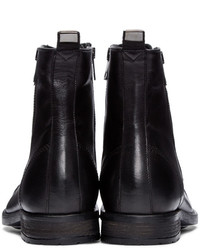 Bottes de loisirs en cuir noires Diesel