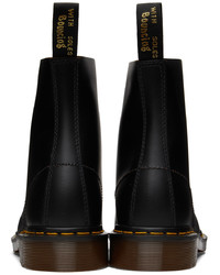 Bottes de loisirs en cuir noires Dr. Martens