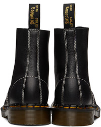 Bottes de loisirs en cuir noires Dr. Martens