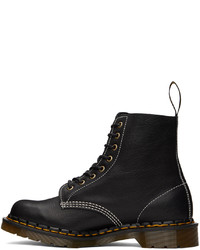 Bottes de loisirs en cuir noires Dr. Martens