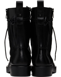 Bottes de loisirs en cuir noires Ann Demeulemeester