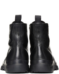 Bottes de loisirs en cuir noires Officine Creative