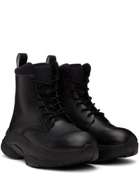 Bottes de loisirs en cuir noires Undercover