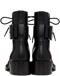 Bottes de loisirs en cuir noires Burberry