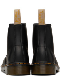 Bottes de loisirs en cuir noires Dr. Martens