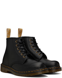 Bottes de loisirs en cuir noires Dr. Martens