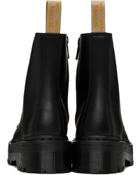 Bottes de loisirs en cuir noires Dr. Martens