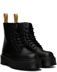 Bottes de loisirs en cuir noires Dr. Martens