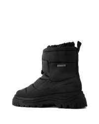 Bottes de loisirs en cuir noires Axel Arigato